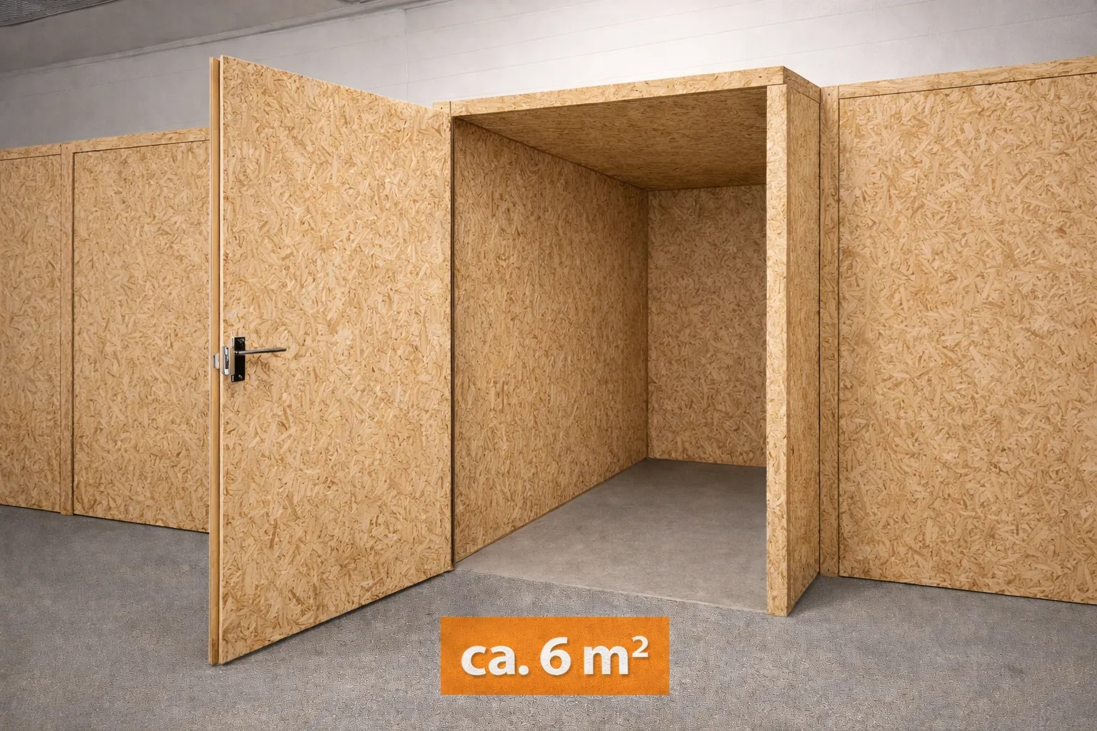 Hallenbox 6 Quadratmeter Ansicht